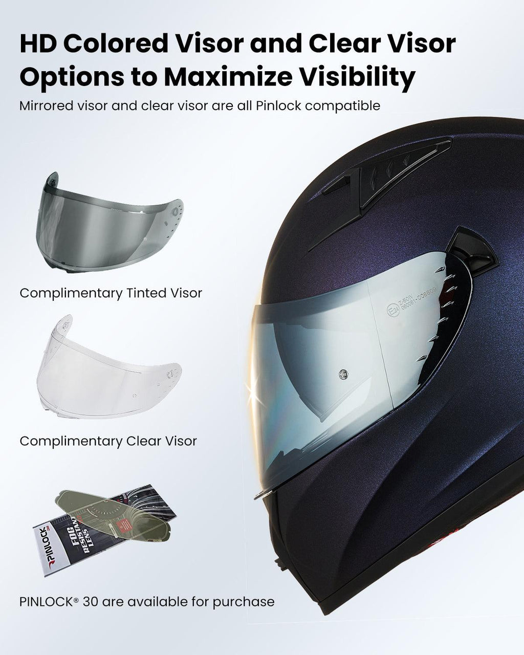ILM Full Face Motorcycle Helmet Model Z501