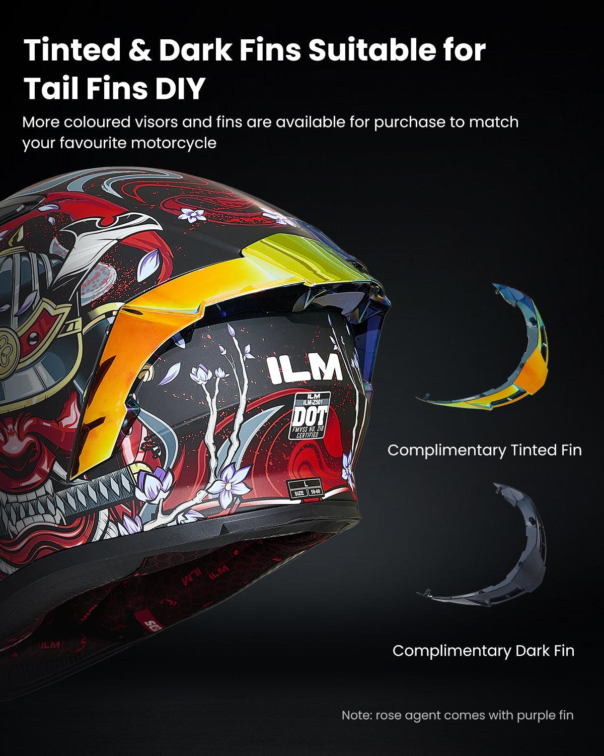 ILM Full Face Motorcycle Helmet Model Z501