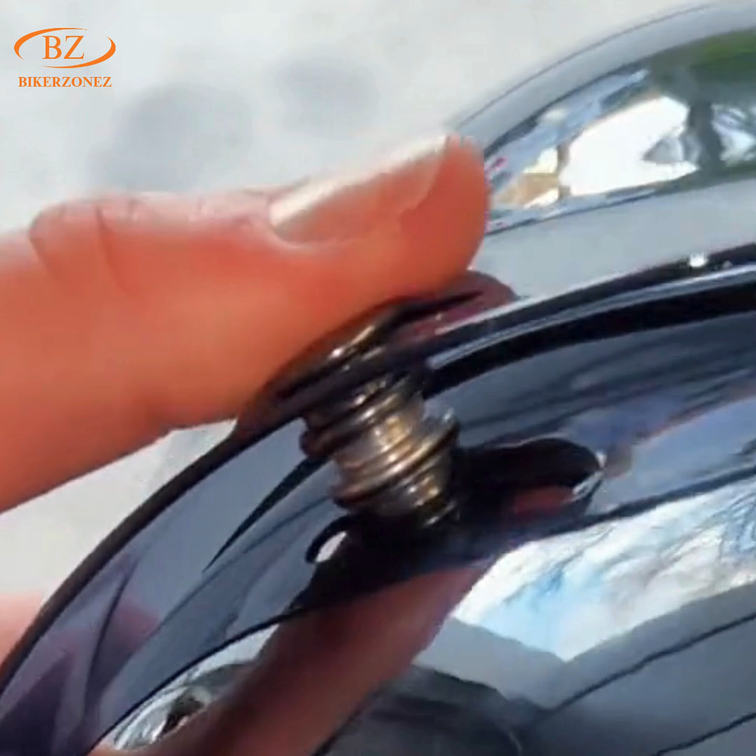 Retro Bubble Shield Visor – Three-Buckle Design