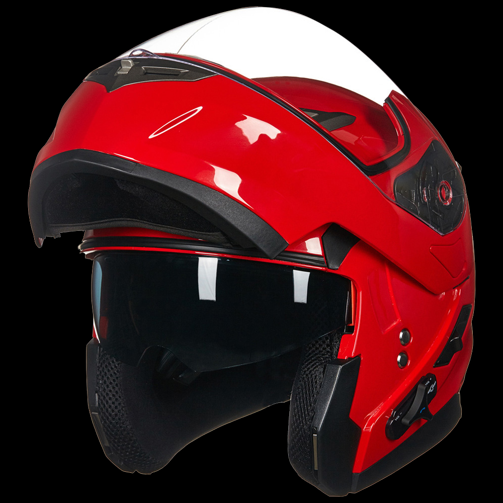 ILM Bluetooth Integrated Modular Flip up Full Face Motorcycle Helmet Model 953PRO