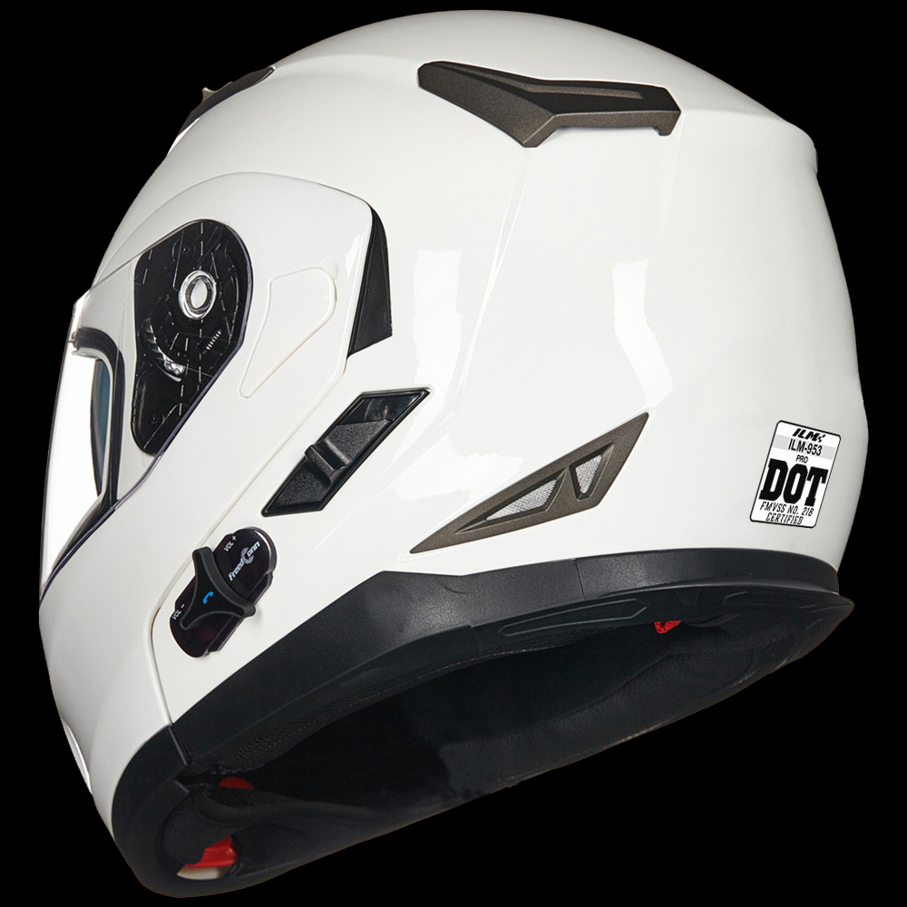 ILM Bluetooth Integrated Modular Flip up Full Face Motorcycle Helmet Model 953PRO