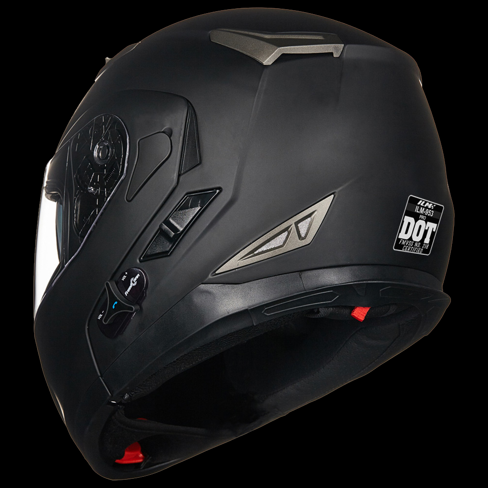 ILM Bluetooth Integrated Modular Flip up Full Face Motorcycle Helmet Model 953PRO
