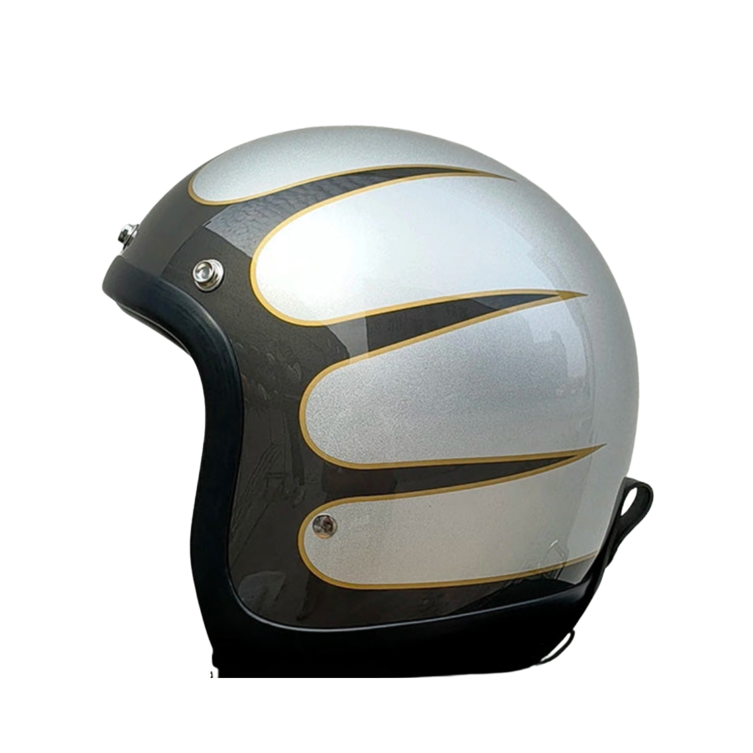 Chopper Low Profile Vintage Motorcycle Helmet - DOT & ECE Approved