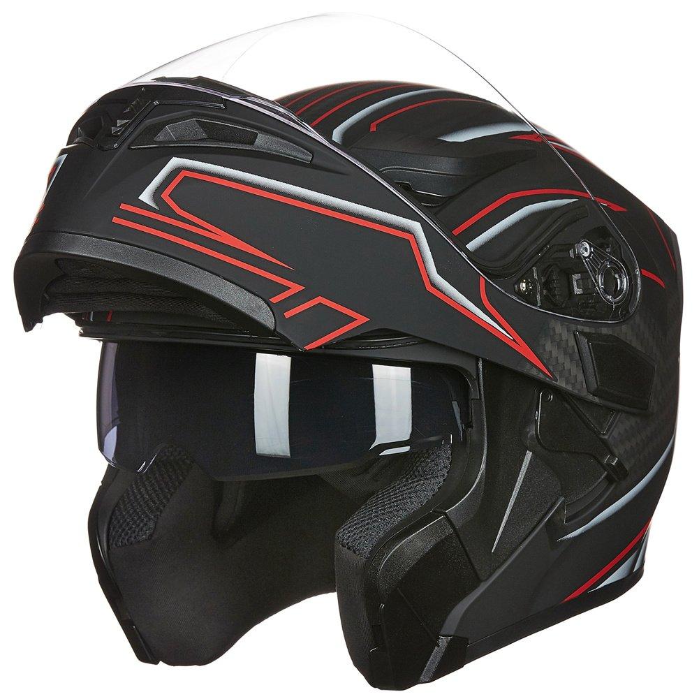 ILM Motorcycle Modular Full Face Helmet Model 902LED