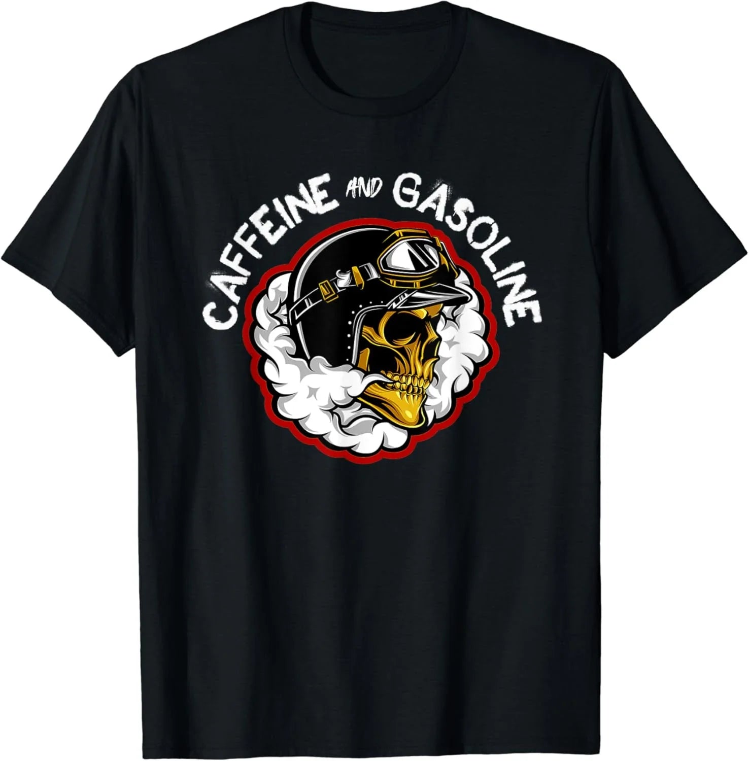 Caffeine & Gasoline Graphic Cotton T-shirt Unisex