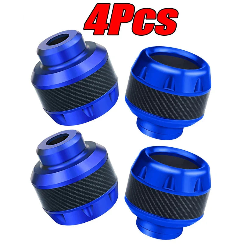 4PCS Motorcycle Crash Protectors Front Fork Slider Cups