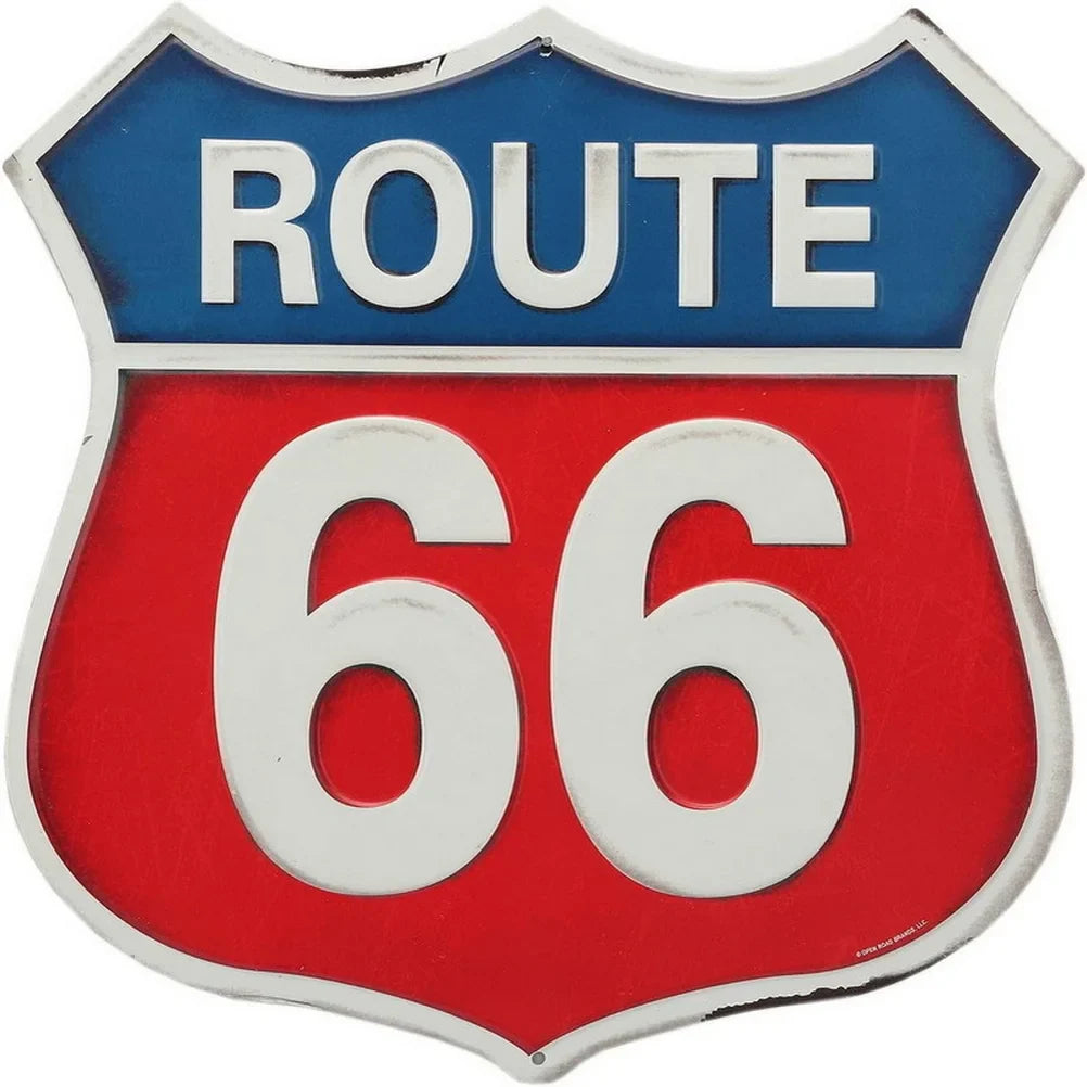 Route 66 American Dreams Shield Metal Tin Signs Posters