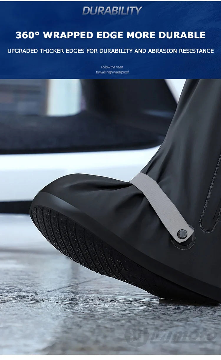 Motorcycle Shoe Cover Non-Slip Waterproof For Rainy Day