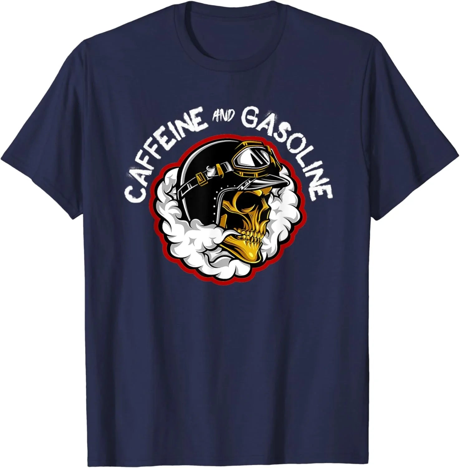 Caffeine & Gasoline Graphic Cotton T-shirt Unisex
