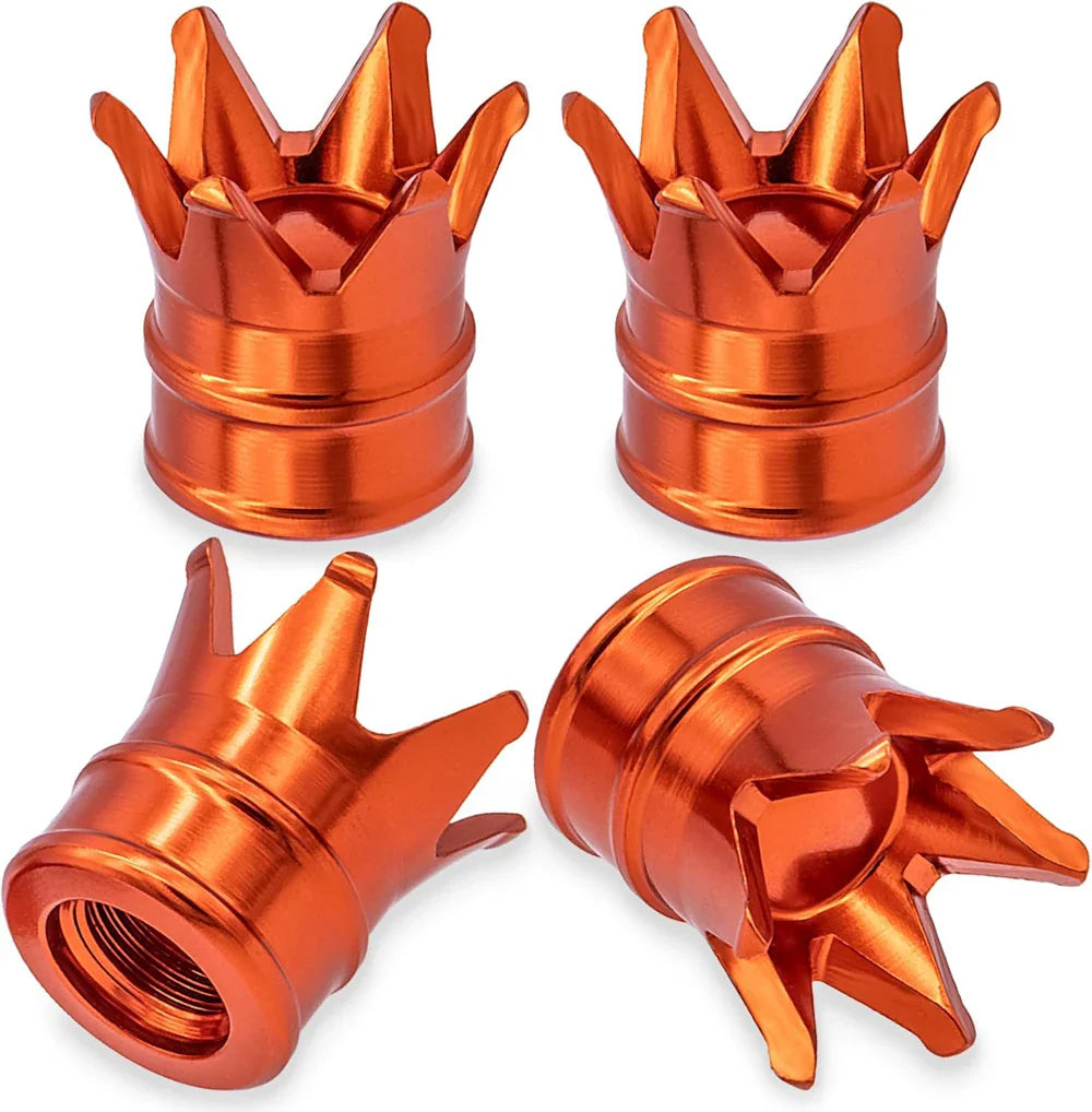 4PCS Crown Valve Stem Caps