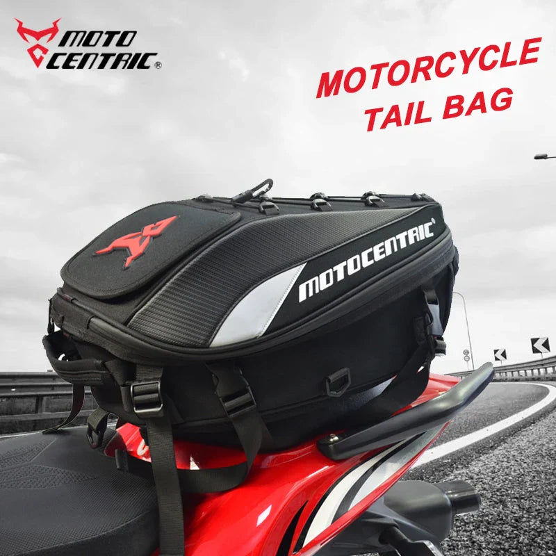 MOTOCENTRIC Motorcycle Back Seat Bags Waterproof Multifunctional