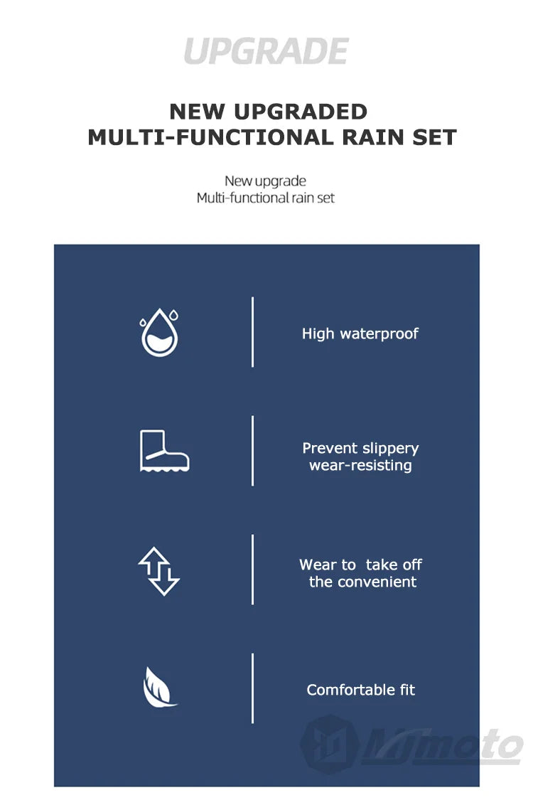 Motorcycle Shoe Cover Non-Slip Waterproof For Rainy Day