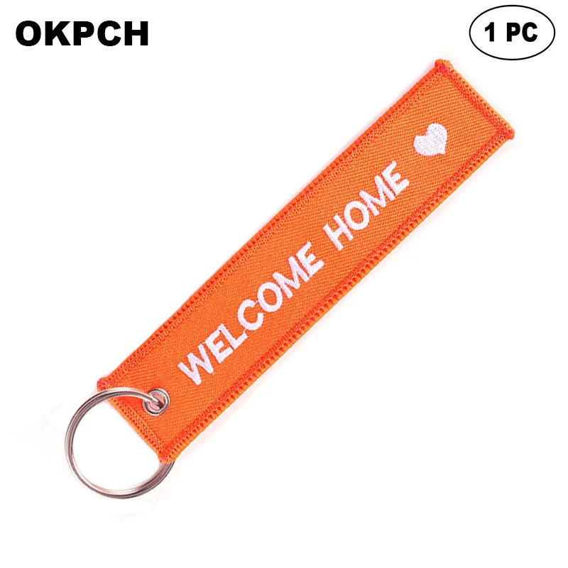 Welcome Home - Motorcycle Keychain