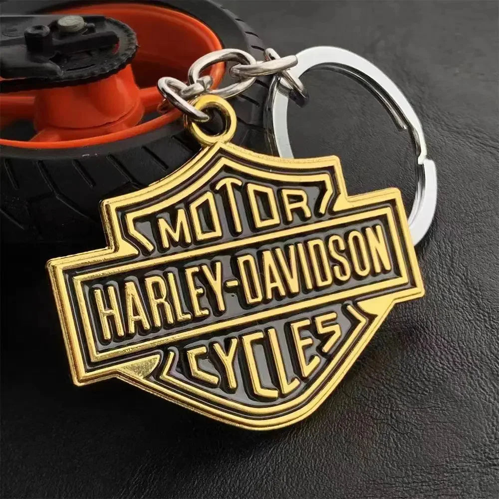 Minimalist style Metal motorcycle key chain