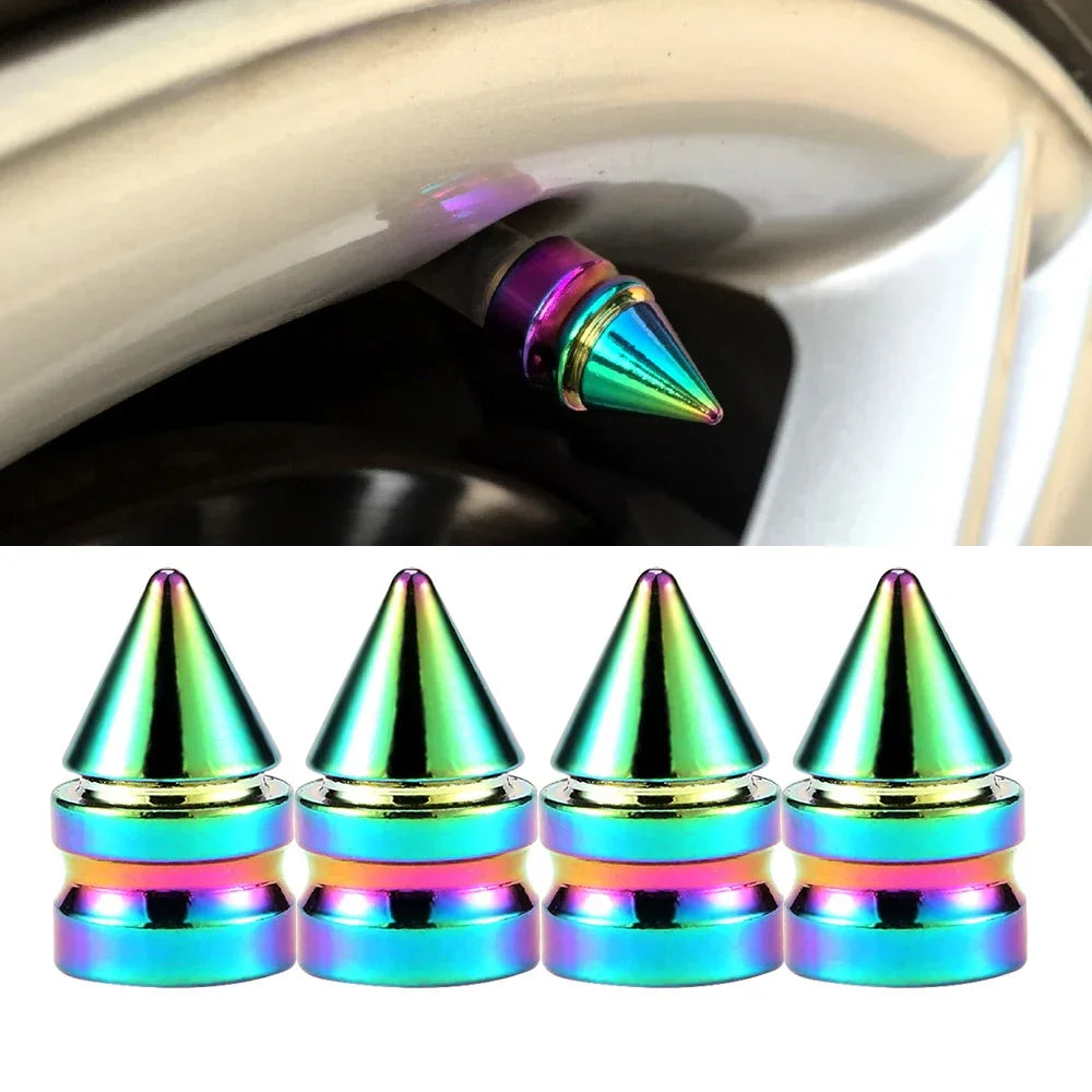 4PCS Colorful Valve Stem Caps