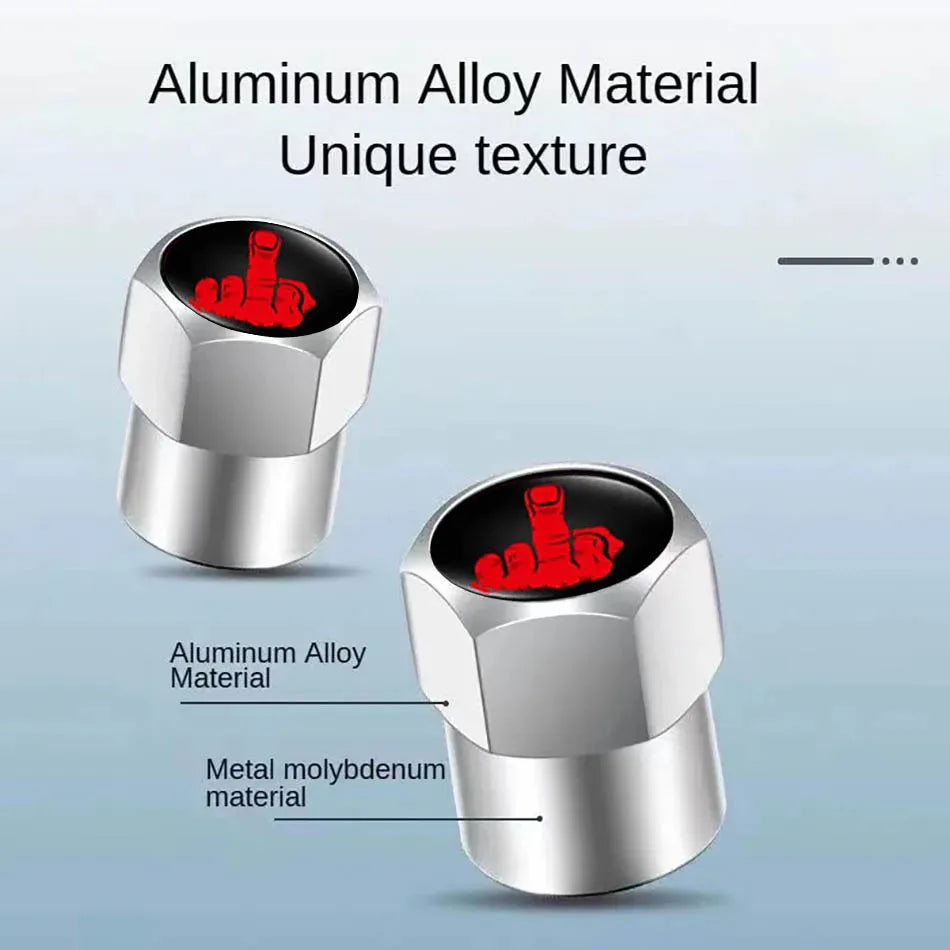 4PCS Aluminium Valve Stem Caps