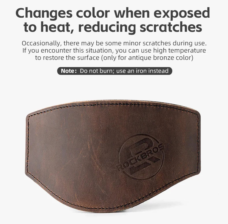 ROCKBROS Motorcycle Shift Lever Shoe Cover Non-slip And Wear Resistant Leather Motorcycle Shoes Protection Gear Shift Pad