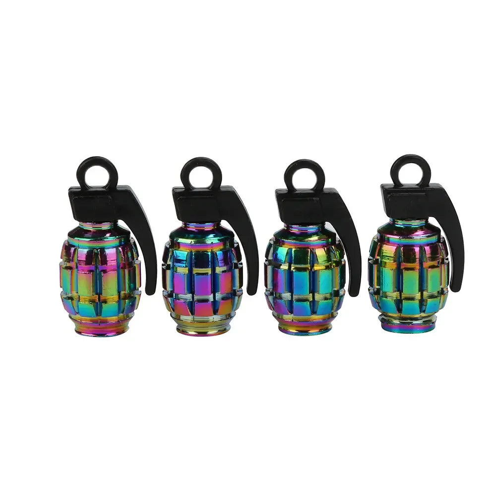 4PCS Colorful Valve Stem Caps