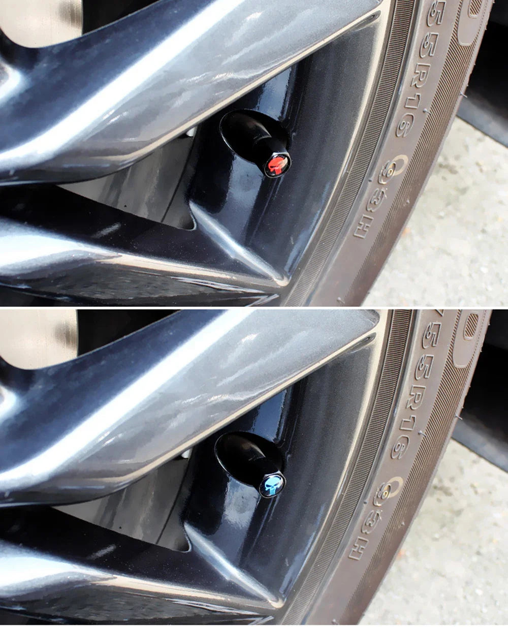 Anti-Theft Skull Valve Stem Caps