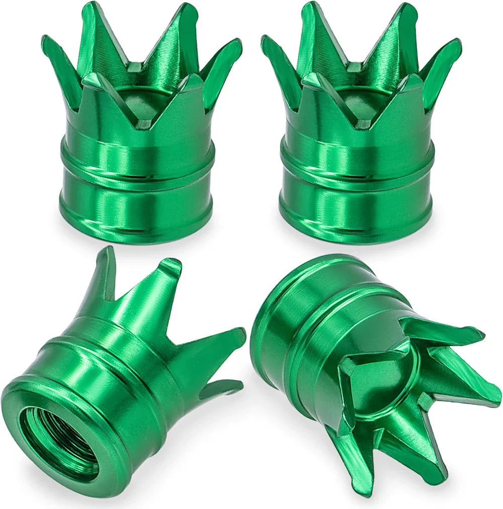4PCS Crown Valve Stem Caps