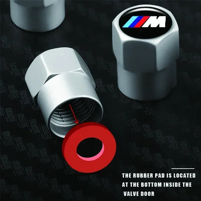 4PCS Aluminium Valve Stem Caps