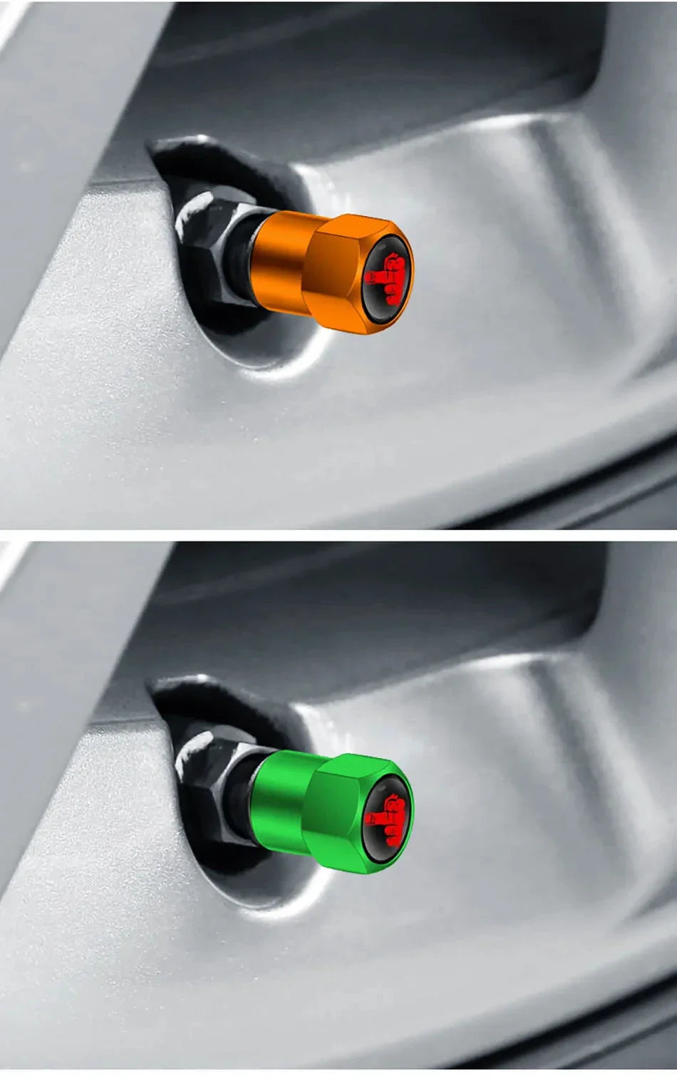 4PCS Aluminium Valve Stem Caps