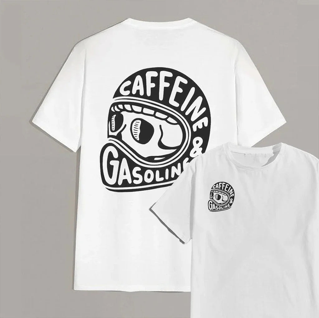 Caffeine & Gasoline Graphic Cotton T-shirt Unisex
