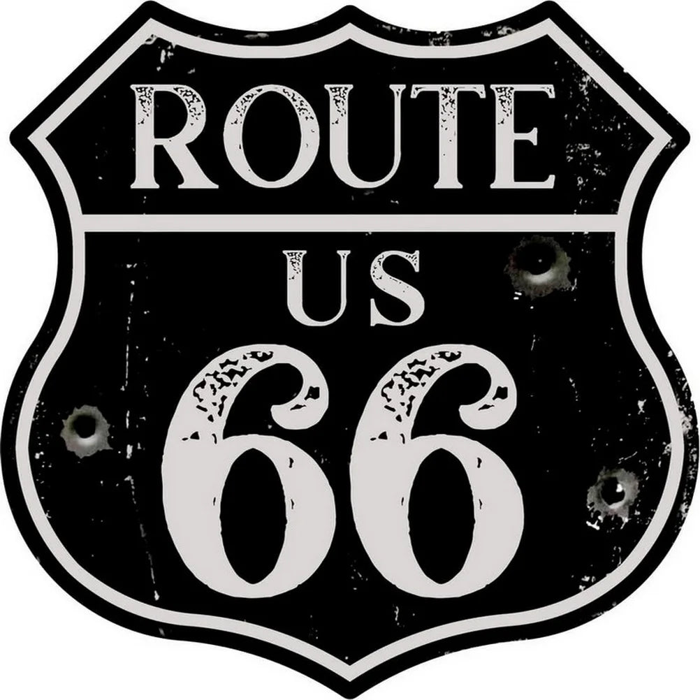 Route 66 American Dreams Shield Metal Tin Signs Posters
