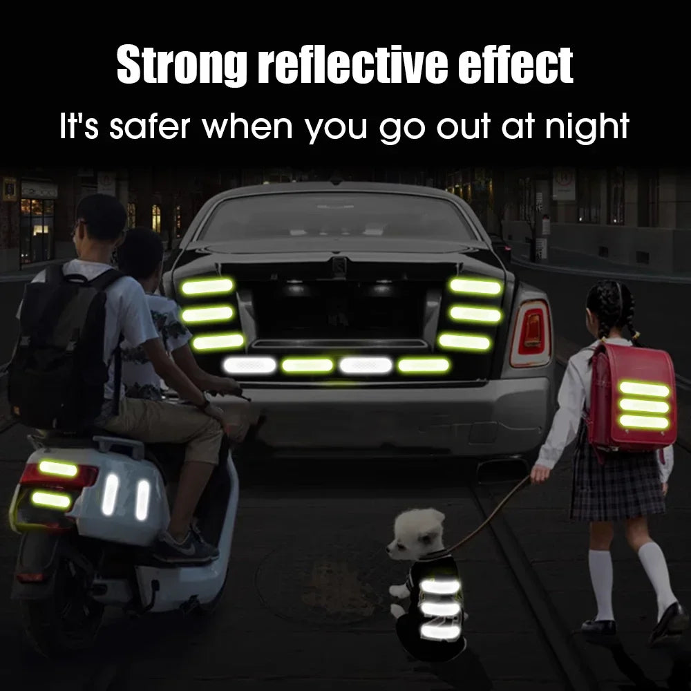 Helmet Warning Reflective Stickers Night Safety Driving