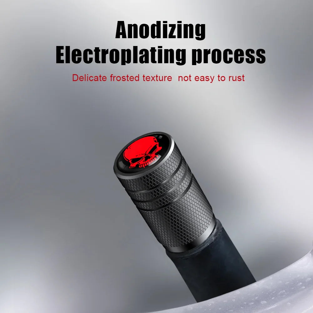 4PCS Skull Valve Stem Caps